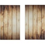 Michelino 2-tlg. Kochfeld-Abdeckplatte 52x30cm Holz-Optik 47114
