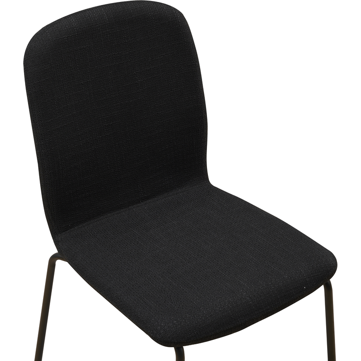 Albatros Esszimmerstühle 4er Set ENNA, schwarz - stapelbar, bequemer Polsterstuhl - Eleganter Küchenstuhl, Stuhl Esszimmer oder Esstisch Stuhl, Konferenzstuhl , Stückzahl:4, Farbe:Schwarz – Bild 8