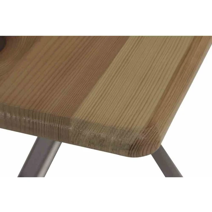 Stehtisch 120x80 cm Kiefernholz Gestell Stahl pulverbeschichtet – Bild 2