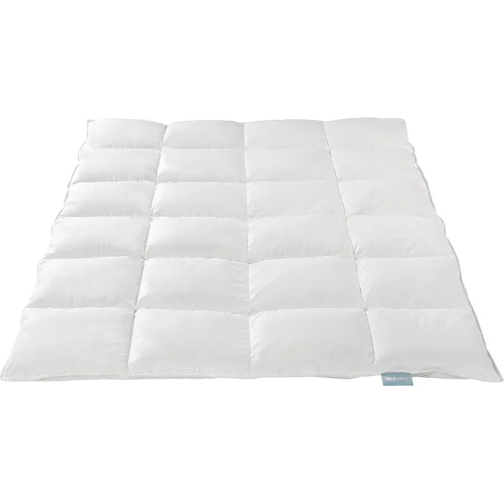XDREAM Daunenbettdecke Nature Daunendecke, 135x200 cm und weitere Größen, Füllung: 90% Daunen, 10% Federn, Bezug: 100% Baumwolle, alle Wärmeklassen, Sommer oder Winter