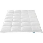 XDREAM Daunenbettdecke Nature Daunendecke, 135x200 cm und weitere Größen, Füllung: 90% Daunen, 10% Federn, Bezug: 100% Baumwolle, alle Wärmeklassen, Sommer oder Winter