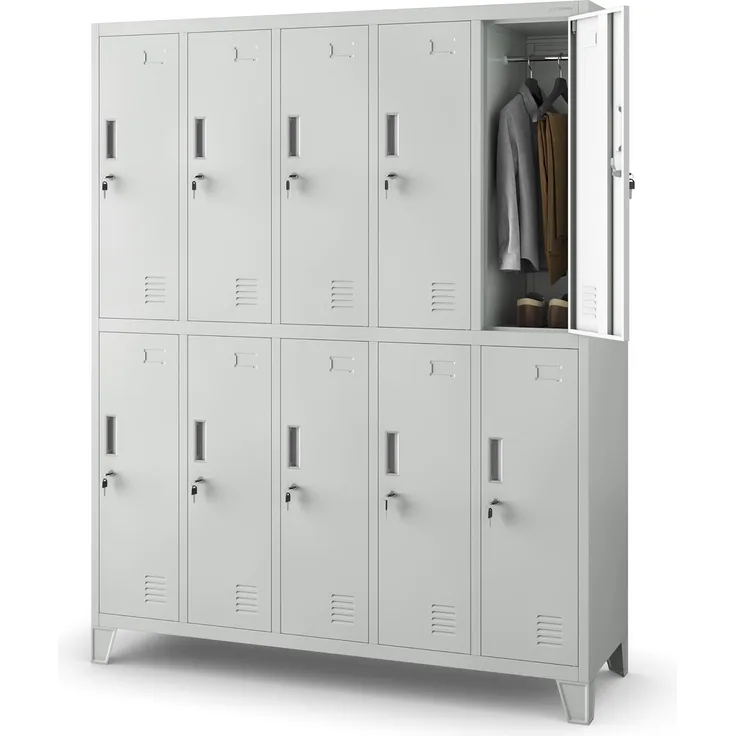 Jan Nowak Aktenschrank Schließfachschrank Spind Umkleideschr. 172 x 136 x 45