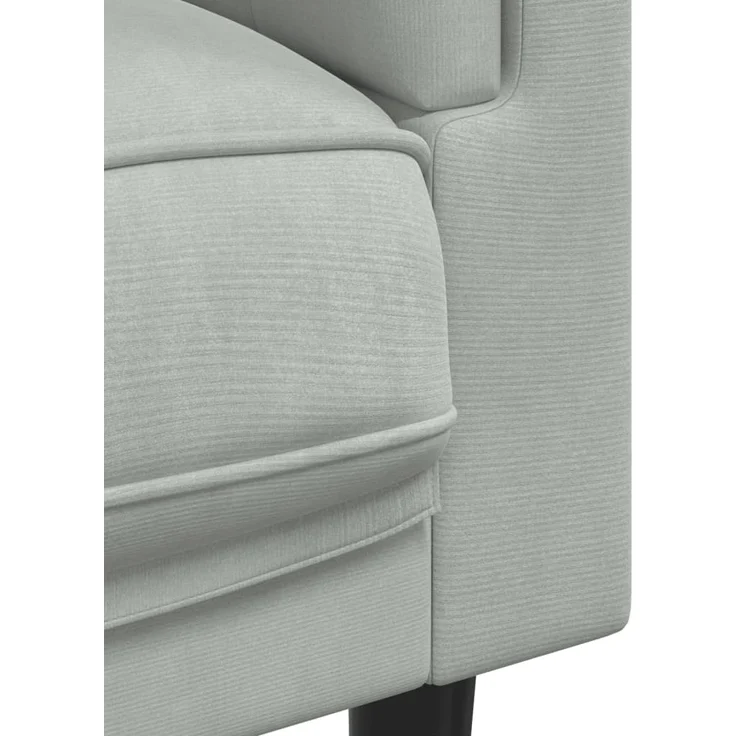 vidaXL Sessel mit Kissen Hellgrau Samt 372622 – Bild 6