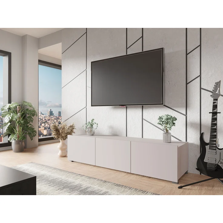 TV-Lowboard Calabrini 150 BR04 (Farbe: Cashmere) – Bild 2