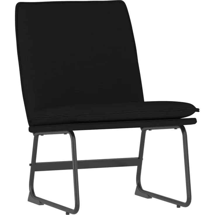 vidaXL Loungesessel Schwarz 52x75x76 cm Stoff 351314