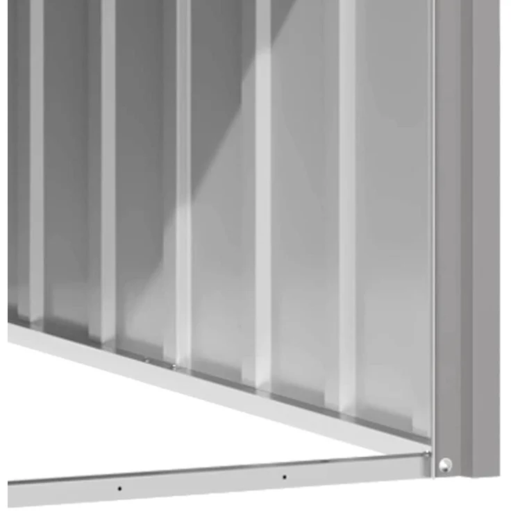 vidaXL Hundehütte Grau 116,5x103x81,5 cm Verzinkter Stahl 171542 – Bild 5