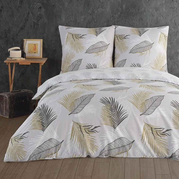 Buymax Bettwäsche, Renforcé: 100% Baumwolle, 3 teilig, Premium 100% Baumwolle Bettbezug-Set 200x200 cm mit Reißverschluss – Bild 1