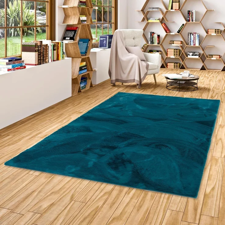 Pergamon Fellteppich Fellteppich Luxus Super Soft Plush, Rechteckig, Höhe: 25 mm – Bild 1