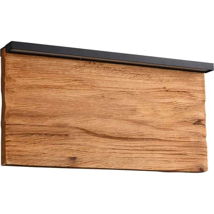 2er Set LED Wandleuchten aus Naturholz flach & dimmbar, Breite 30cm – Bild 8