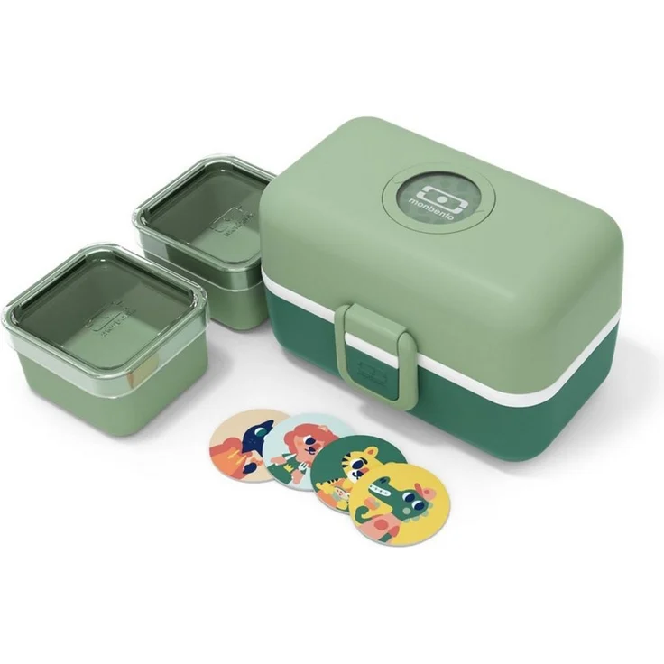 Monbento Lunchbox Kinder TRESOR 16 x 9.2cm Grün Lunch Bentobox 0.8L – Bild 5