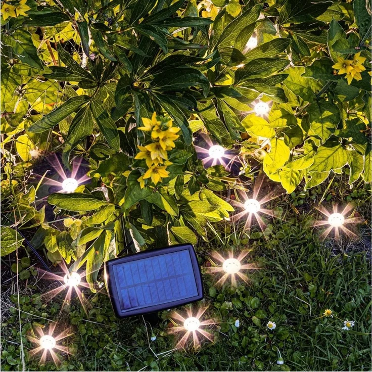 Meinposten Gartenleuchte Solarlampen Solarleuchten Pflanzstrahler Balkon Kübel Garten 10x LED, LED fest integriert – Bild 2