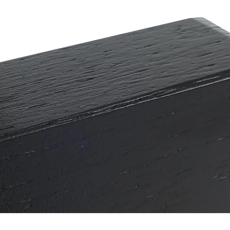 MCA 2er-Sets Garderobenpaneel HWC-P57, Wandgarderobe Garderobenleiste, Massiv-Holz 135x40cm Eiche ~ schwarz – Bild 4