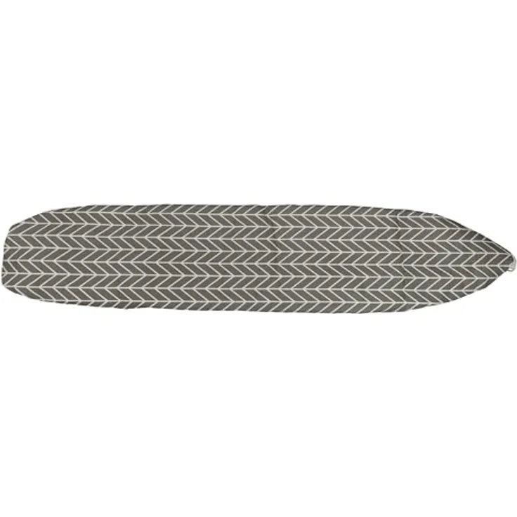 Vhbw Bügeltischbezug für Leifheit AirActive M, grau/weiß, hohe Luftdurchlässigkeit für beste Dampfdurchdringung, maßgeschneidert für Bügeltische 120-125 cm x 22-36 cm