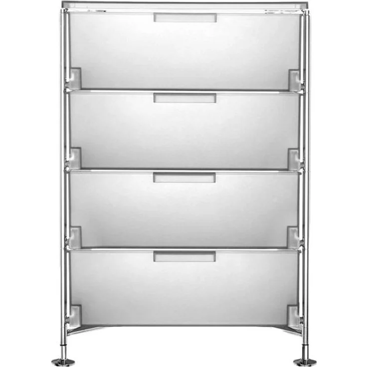 Kartell Mobil Aufbewahrungsschrank Stahl/Verchromt – Bild 1