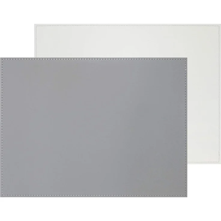 Freeform Duo Platz-Set 40x30 cm Grau / Weiß