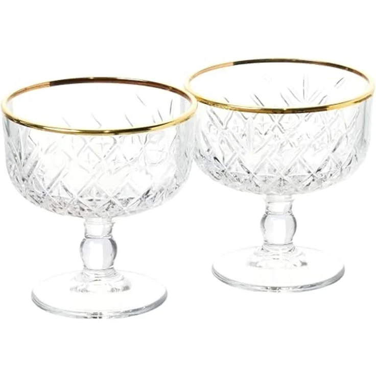 Pasabahce Dessertschale Timeless 440211 Dessertschale im Kristalldesign 280 ml 2er Set, (2-tlg) – Bild 1