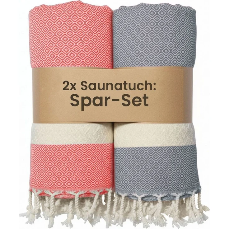 furora HOLIDAY Saunatuch Saunahandtuch Saunatuch Damen + Herren, Hamamtuch groß 100x200 XXL – Bild 1