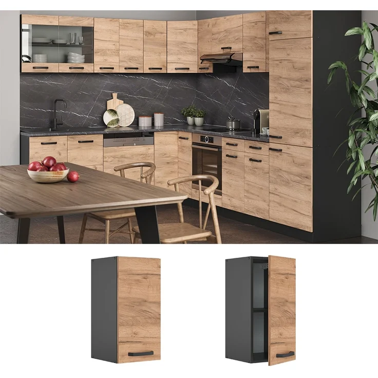 Hängeschrank R-Line Goldkraft Eiche 30 cm Vicco – Bild 2