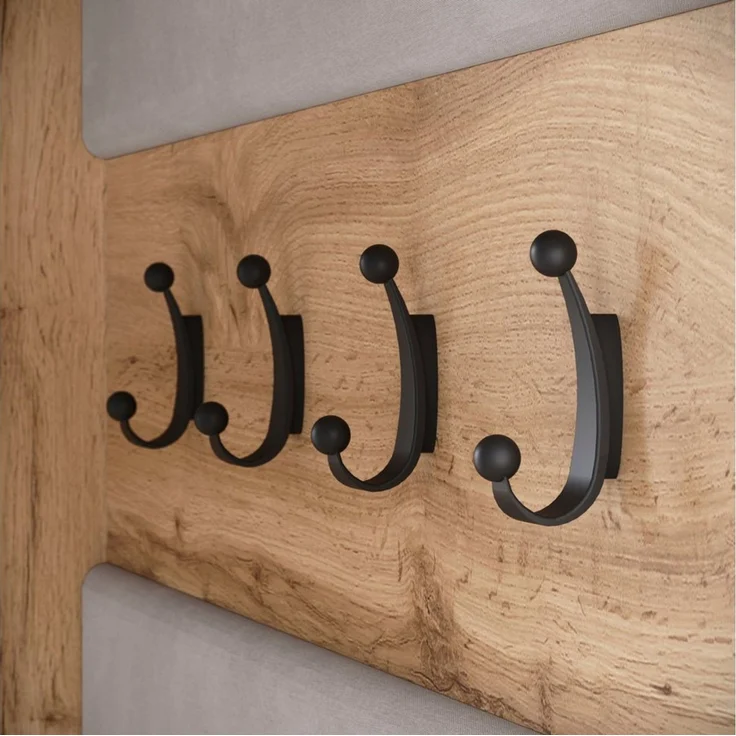 Home affaire Garderoben-Set TEJO II, (Komplett-Set, 1-St), Mit Spiegel, gepolsterte Sitzbank, Türanschlag links/rechts wechselbar – Bild 2