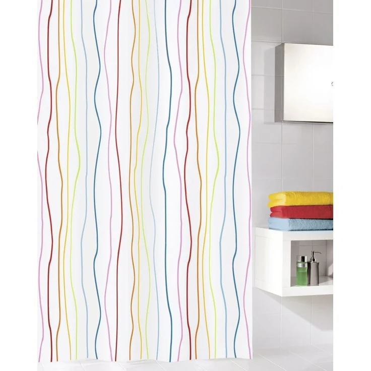 Kleine Wolke Duschvorhang Jolie multicolor, 180 x 200 cm – Bild 2