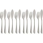 WMF Merit Fischbesteck-Set, 12-teilig, Cromargan protect® 3201112836