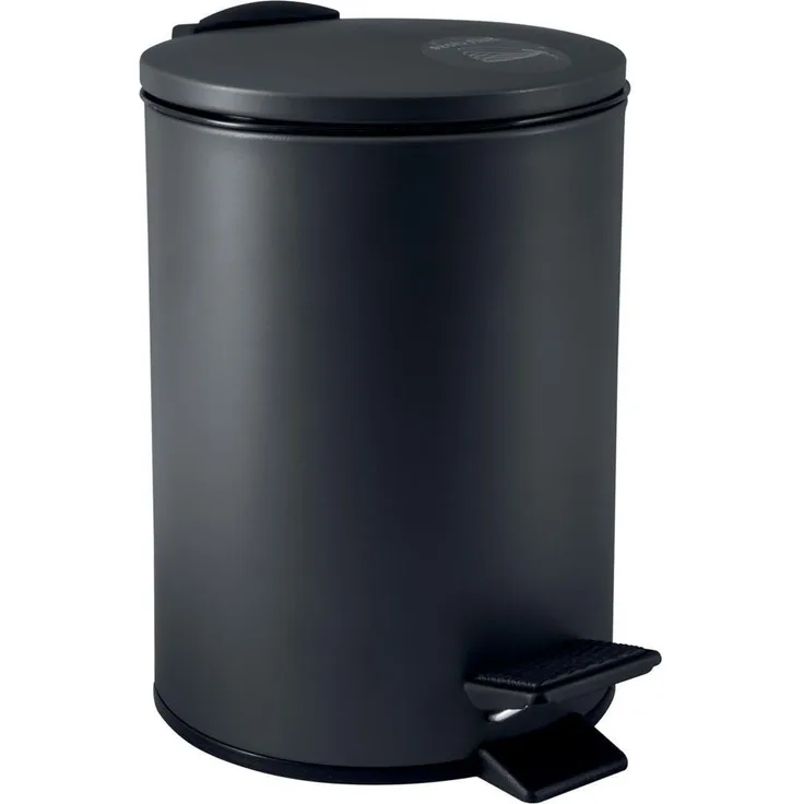 Treteimer Adelar - Schwarz matt 5 Liter