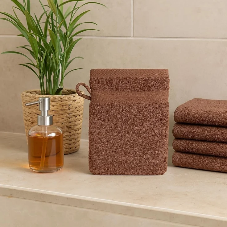 Betz Waschhandschuh 10-tlg. PREMIUM Größe 16 cmx21 cm, Baumwolle (Set, 10-St), 100% baumwolle – Bild 3