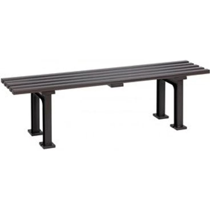 Blome Gartenbank Gartenbank Mono l, 3-Sitzer, Pflegeleichter Kunststoff, Braun – Bild 4
