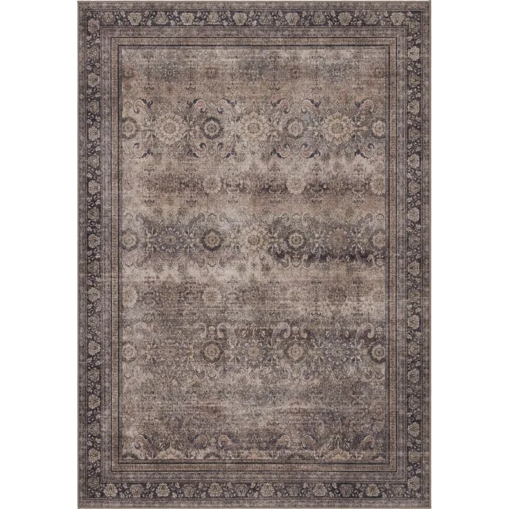 Kurzflor Teppich Inka 1147, rechteckig - 120 x 170 cm - Braun