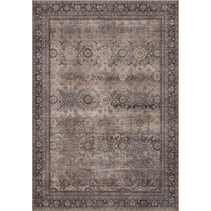 Kurzflor Teppich Inka 1147, rechteckig - 120 x 170 cm - Braun – Bild 1
