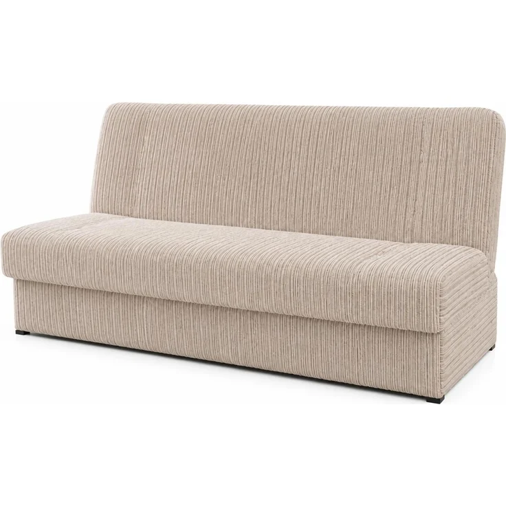 KRISAN MÖBEL Sofa MONO in Beige 192 x 93 x 85 cm, elegantes Schlafsofa mit Bettfunktion und Bettkasten – Bild 1