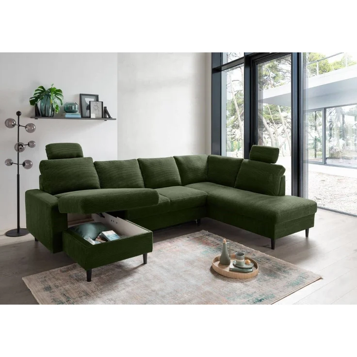 Wohnlandschaft Passo Cord mit Schlaffunktion – Benformato – Bild 5