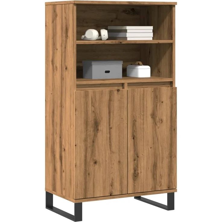 vidaXL Highboard Artisan-Eiche 60x36x110 cm Holzwerkstoff 857461 – Bild 2