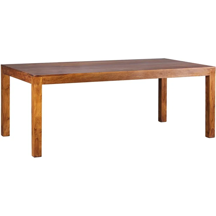 Esstisch Mumbai 180x90x76cm Sheesham Massivholz Rechteckig Esszimmer Schlicht