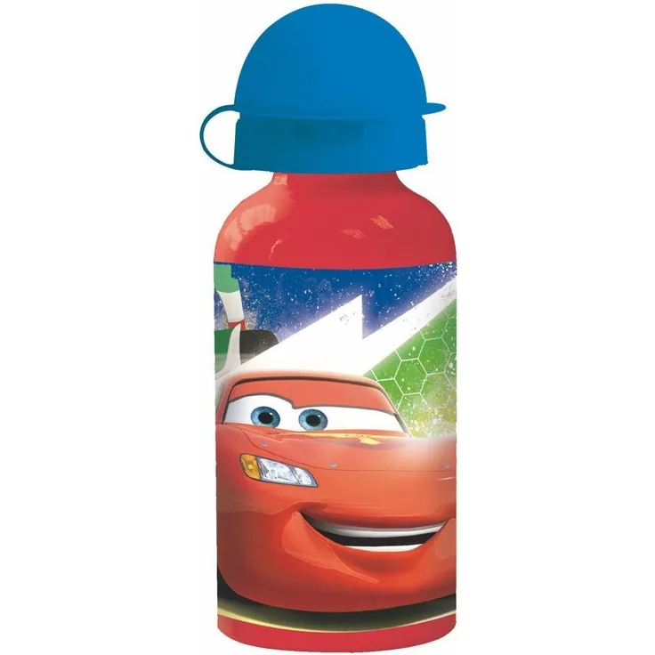 Alu-Trinkflasche Race rot 400 ml Disney Cars Sport-Aluminium-Flasche