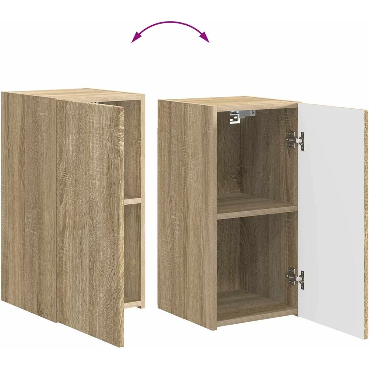 vidaXL TV-Schrankset 5 pcs Sonoma-Eiche Holzwerkstoff 3409098 – Bild 12