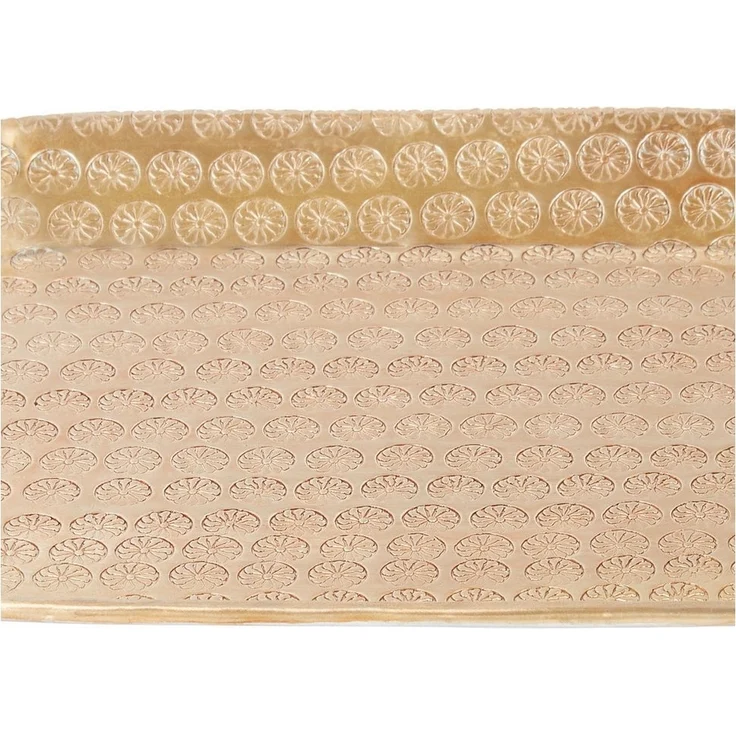 Marrakesch Orient & Mediterran Interior Dekotablett Tablett Kerzentablett Skandinavisch Janshir Gold 28cm Eckig, Handarbeit – Bild 3