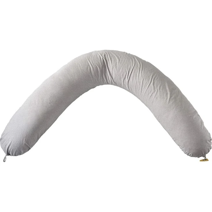 sei Design Stillkissenbezug 100% Baumwolle passend für Stillkissen XXL, Bezug für Schwangerschaftskissen, Seitenschläferkissen 190x30 cm, mit Reißverschluss, waschbar und Schadstoffgeprüft – Bild 6