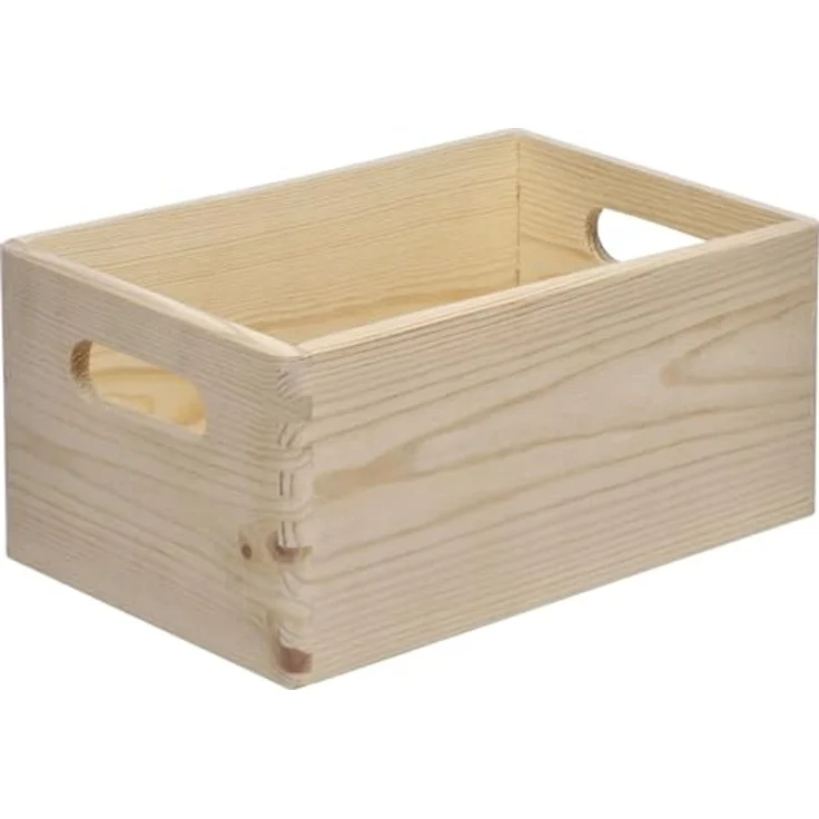 Stapelbox Holz Gr. S 30 x 20 x 13,5 cm Holzbox Aufbewahrungsbox Box – Bild 1
