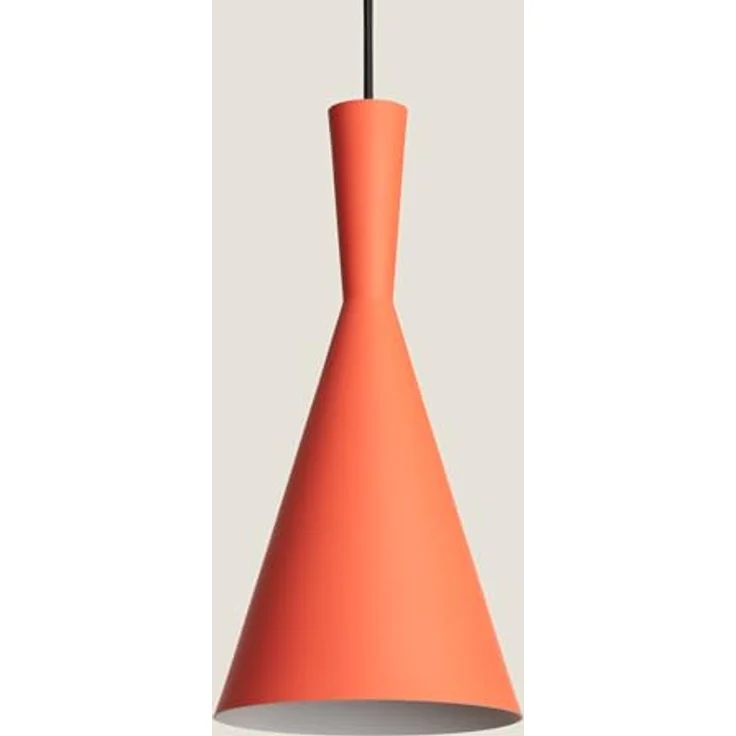 LEDKIA LIGHTING Hängeleuchte Lennon, Kegelförmiges Vintage-Design, Höhenverstellbares Kabel, Aluminium Metall, Terrakotta, Geeignet für E27-Glühlampen – Bild 3