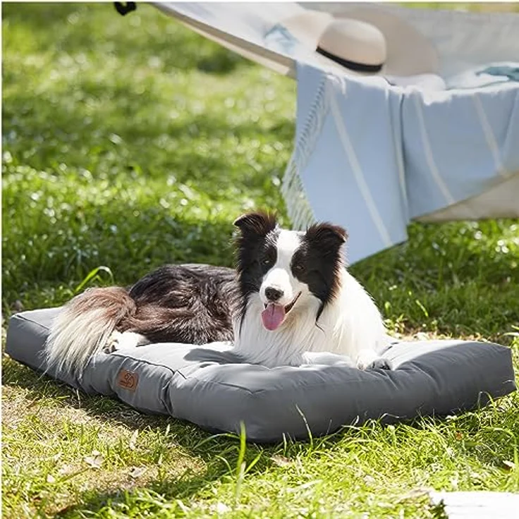 BEDSURE Hundekissen große Hunde waschbar - 111x89 cm hundematratze XXL für große, mittelgroße Hunde Outdoor gepolstert Hundematte grau in 10cm Höhe, groß XL Hundebett für Haustiere – Bild 9