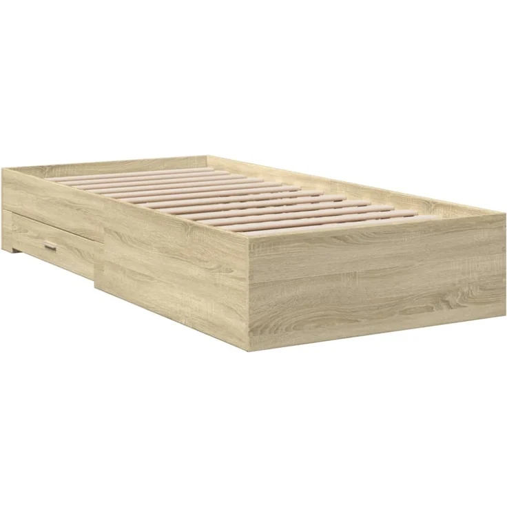 vidaXL Bettgestell mit Schubladen Sonoma-Eiche 100x200cm Holzwerkstoff 3280421 – Bild 10