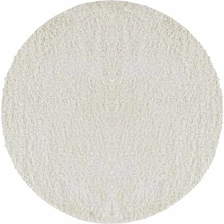 HomebyHome Teppich Rund Hochflor 80 cm Rund - Shaggy Runder Teppich Wohnzimmer Creme Extra Weich und Flauschig - Waschbarer Langflor Teppiche für Schlafzimmer, Küche, Flur - Carpet, Halı, Kilim – Bild 3