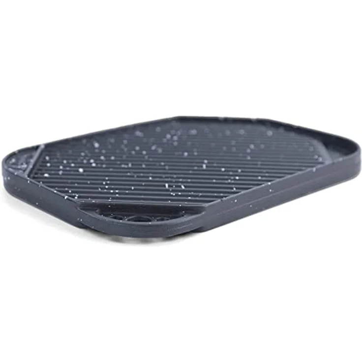 BBQ Grill Wendeplatte Planchaplatte Gusseisen Antihaftbeschichtet 30x20 cm – Bild 5