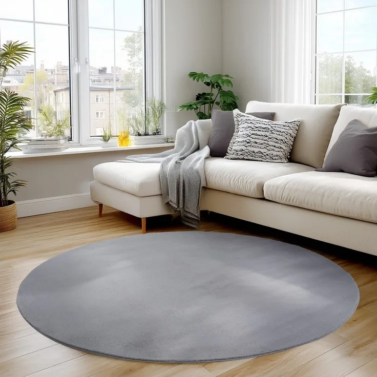 Carpettex Veloursteppich Unicolor - Einfarbig, Läufer, Höhe: 11 mm, Perfekt geeignet für Wohnzimmer, Schlafzimmer,Küche,Kinderzimmer