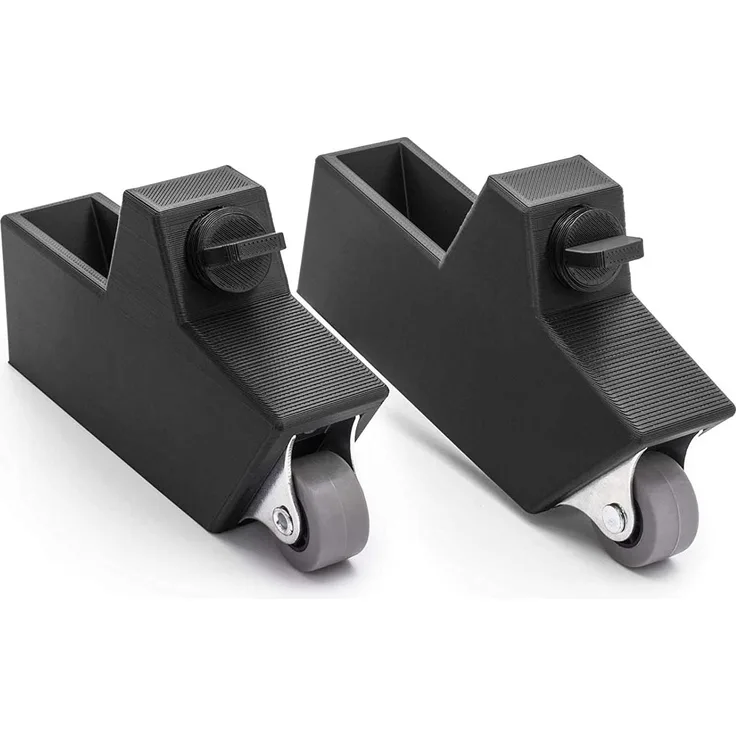 Rollen Räder für Hauck Hochstuhl Alpha Plus Baby Kinder Stuhl Nachrüsten Stecken Schwarz