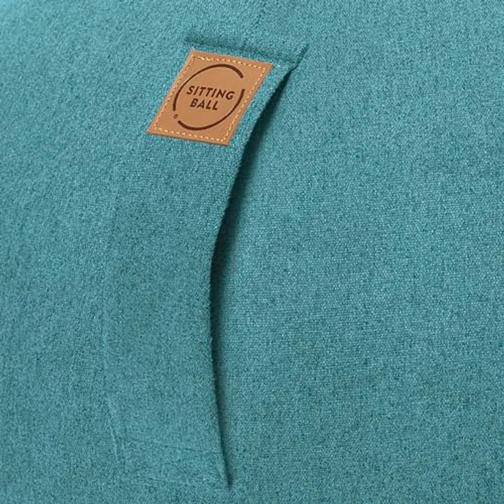 Sitting Ball Hocker Felt 150 l, Outdoor-Sitzsack mit waschbarem Bezug und praktischer Seitentasche, Aquamarin – Bild 7