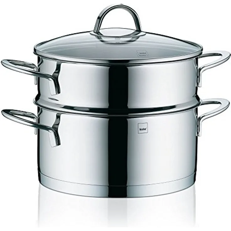 Universal-Dünster Cailin 20 cm, Edelstahl, Silber