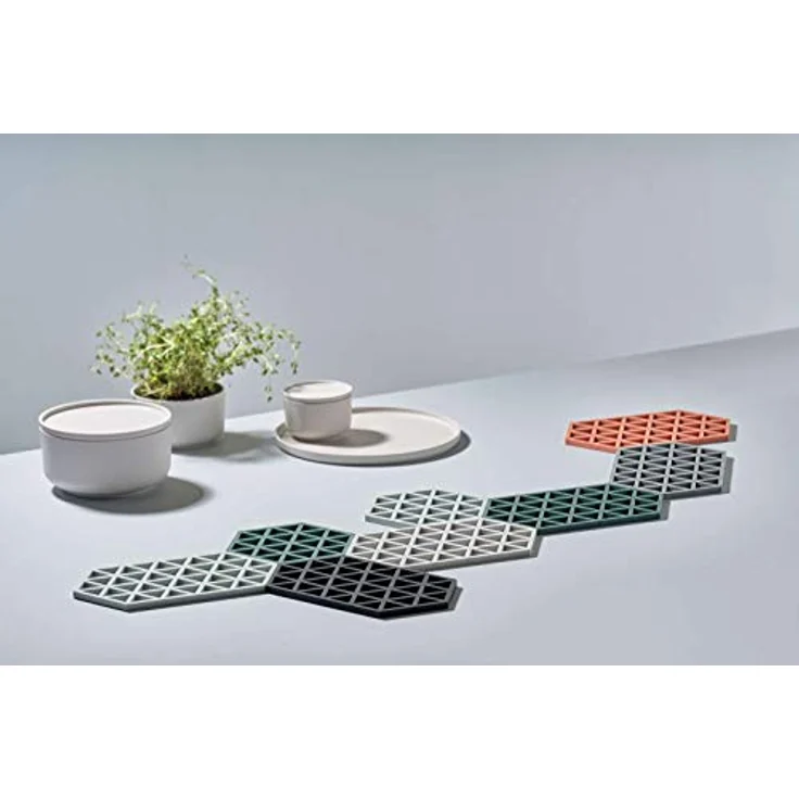 Zone Denmark Triangles Nordic Sky Topf-Untersetzer Silikon – Bild 4