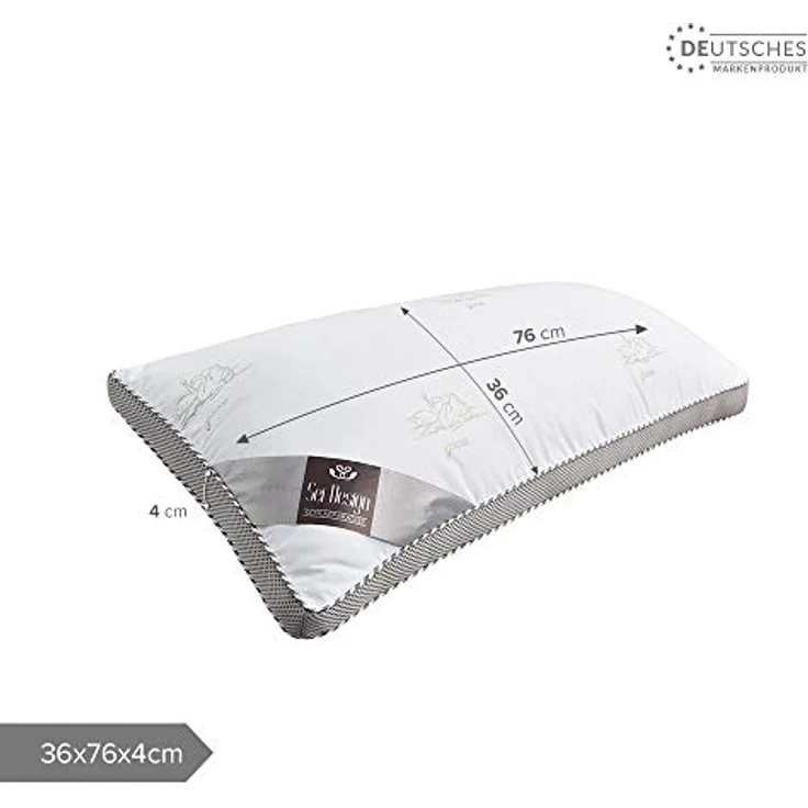 SEI Design Kopfkissen Drei-Kammerkissen Classica Soft 3D 40x80 SWAN Schlafkissen, Füllung: Airdream micro, Bezug: Microfaser, Rückenschläfer, Seitenschläfer, Bauchschläfer, Alternative zu Daunen – Bild 9